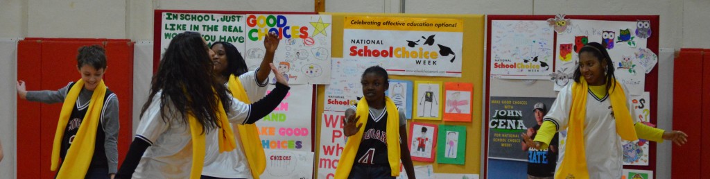 Students perform the National School Choice Week dance!