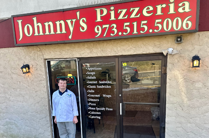 Jacob M., a 12 plus student began interning at Johnny’s Pizzeria last school year and picked back up with his internship again this fall.