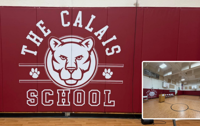The gym's outdated wall padding has been replaced with new acoustic-grade padding designed to improve both safety and comfort.